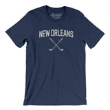 New Orleans Golf Men/Unisex T-Shirt-Navy-Allegiant Goods Co. Vintage Sports Apparel