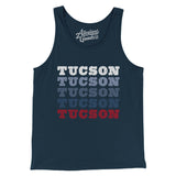 Tucson Repeat Men/Unisex Tank Top-Navy-Allegiant Goods Co. Vintage Sports Apparel