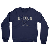 Oregon Golf Midweight French Terry Crewneck Sweatshirt-Navy-Allegiant Goods Co. Vintage Sports Apparel