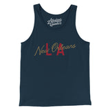 New Orleans La Overprinted Men/Unisex Tank Top-Allegiant Goods Co. Vintage Sports Apparel