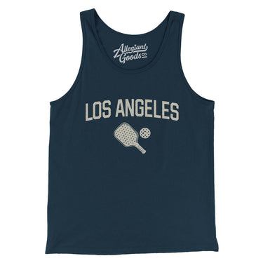 Los Angeles Pickleball Men/Unisex Tank Top-Navy-Allegiant Goods Co. Vintage Sports Apparel