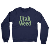 Utah Weed Midweight French Terry Crewneck Sweatshirt-Allegiant Goods Co. Vintage Sports Apparel
