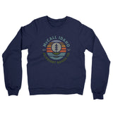 Mccall Idaho Retro Badge Midweight French Terry Crewneck Sweatshirt-Navy-Allegiant Goods Co. Vintage Sports Apparel