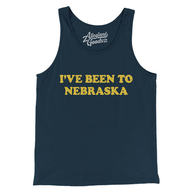 I've Been To Nebraska Men/Unisex Tank Top-Navy-Allegiant Goods Co. Vintage Sports Apparel