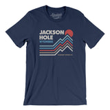 Jackson Hole Wyoming Men/Unisex T-Shirt-Navy-Allegiant Goods Co. Vintage Sports Apparel