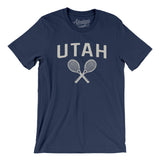 Utah Tennis Men/Unisex T-Shirt-Navy-Allegiant Goods Co. Vintage Sports Apparel