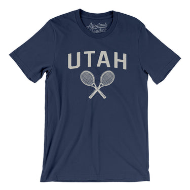 Utah Tennis Men/Unisex T-Shirt-Navy-Allegiant Goods Co. Vintage Sports Apparel