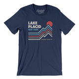Lake Placid New York Men/Unisex T-Shirt-Navy-Allegiant Goods Co. Vintage Sports Apparel