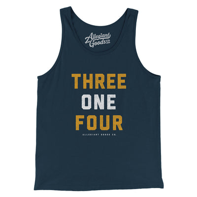 St Louis 314 Men/Unisex Tank Top-Navy-Allegiant Goods Co. Vintage Sports Apparel