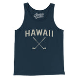 Hawaii Golf Men/Unisex Tank Top-Navy-Allegiant Goods Co. Vintage Sports Apparel