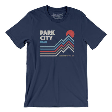 Park City Utah Men/Unisex T-Shirt-Navy-Allegiant Goods Co. Vintage Sports Apparel