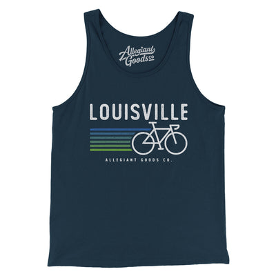 Louisville Cycling Men/Unisex Tank Top-Navy-Allegiant Goods Co. Vintage Sports Apparel