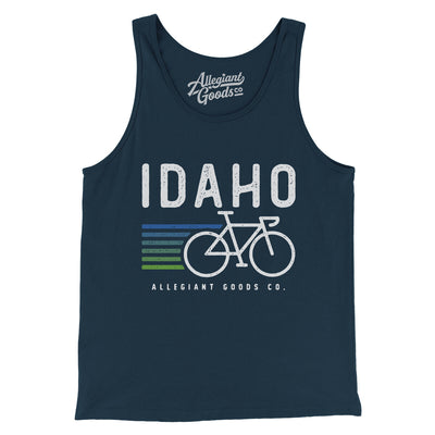 Idaho Cycling Men/Unisex Tank Top-Navy-Allegiant Goods Co. Vintage Sports Apparel