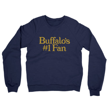 Buffalo's Number 1 Fan Midweight French Terry Crewneck Sweatshirt-Allegiant Goods Co. Vintage Sports Apparel