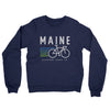 Maine Cycling Midweight French Terry Crewneck Sweatshirt-Navy-Allegiant Goods Co. Vintage Sports Apparel