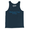 Oklahoma City's Number 1 Fan Men/Unisex Tank Top-Navy-Allegiant Goods Co. Vintage Sports Apparel