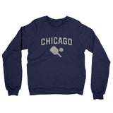 Chicago Pickleball Midweight French Terry Crewneck Sweatshirt-Navy-Allegiant Goods Co. Vintage Sports Apparel
