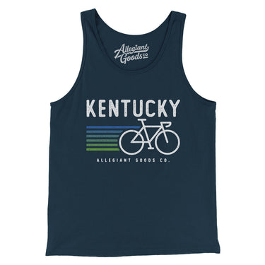 Kentucky Cycling Men/Unisex Tank Top-Navy-Allegiant Goods Co. Vintage Sports Apparel