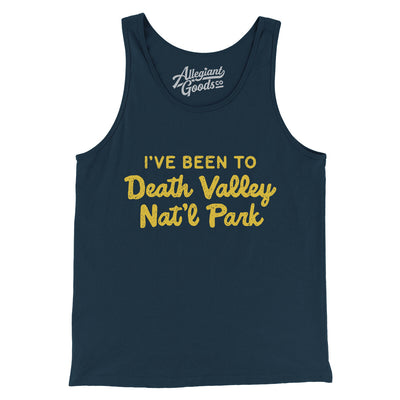 I've Been To Death Valley National Park Men/Unisex Tank Top-Navy-Allegiant Goods Co. Vintage Sports Apparel