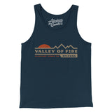 Valley Of Fire Sunset Men/Unisex Tank Top-Navy-Allegiant Goods Co. Vintage Sports Apparel
