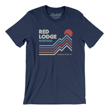 Red Lodge Montana Men/Unisex T-Shirt-Navy-Allegiant Goods Co. Vintage Sports Apparel