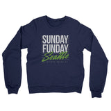 Sunday Funday Seattle Midweight French Terry Crewneck Sweatshirt-Allegiant Goods Co. Vintage Sports Apparel