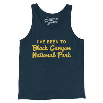 I've Been To Black Canyon National Park Men/Unisex Tank Top-Navy-Allegiant Goods Co. Vintage Sports Apparel