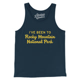 I've Been To Rocky Mountain National Park Men/Unisex Tank Top-Navy-Allegiant Goods Co. Vintage Sports Apparel
