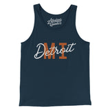 Detroit Mi Overprinted Men/Unisex Tank Top-Allegiant Goods Co. Vintage Sports Apparel