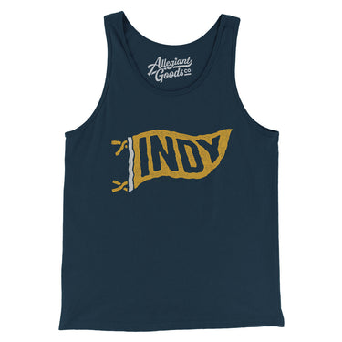 Indy Pennant Men/Unisex Tank Top-Allegiant Goods Co. Vintage Sports Apparel
