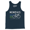 Memphis Cycling Men/Unisex Tank Top-Navy-Allegiant Goods Co. Vintage Sports Apparel