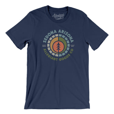 Sedona Arizona Retro Badge Men/Unisex T-Shirt-Navy-Allegiant Goods Co. Vintage Sports Apparel