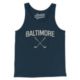 Baltimore Golf Men/Unisex Tank Top-Navy-Allegiant Goods Co. Vintage Sports Apparel