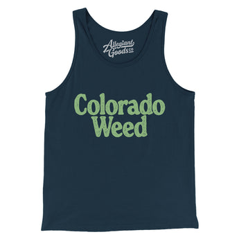 Colorado Weed Men/Unisex Tank Top-Navy-Allegiant Goods Co. Vintage Sports Apparel