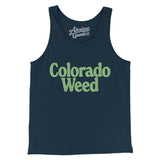 Colorado Weed Men/Unisex Tank Top-Navy-Allegiant Goods Co. Vintage Sports Apparel