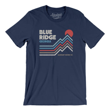 Blue Ridge Georgia Men/Unisex T-Shirt-Navy-Allegiant Goods Co. Vintage Sports Apparel