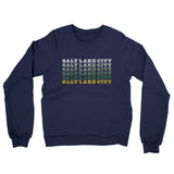 Salt Lake City Repeat Midweight French Terry Crewneck Sweatshirt-Allegiant Goods Co. Vintage Sports Apparel
