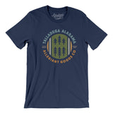 Talladega Alabama Retro Badge Men/Unisex T-Shirt-Navy-Allegiant Goods Co. Vintage Sports Apparel