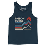 Pigeon Forge Tennessee Men/Unisex Tank Top-Navy-Allegiant Goods Co. Vintage Sports Apparel