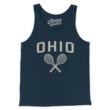 Ohio Tennis Men/Unisex Tank Top-Navy-Allegiant Goods Co. Vintage Sports Apparel