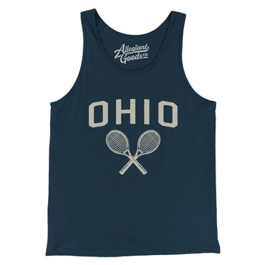 Ohio Tennis Men/Unisex Tank Top-Navy-Allegiant Goods Co. Vintage Sports Apparel