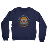 Delta Colorado Retro Badge Midweight French Terry Crewneck Sweatshirt-Navy-Allegiant Goods Co. Vintage Sports Apparel