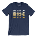Buffalo Repeat Men/Unisex T-Shirt-Navy-Allegiant Goods Co. Vintage Sports Apparel