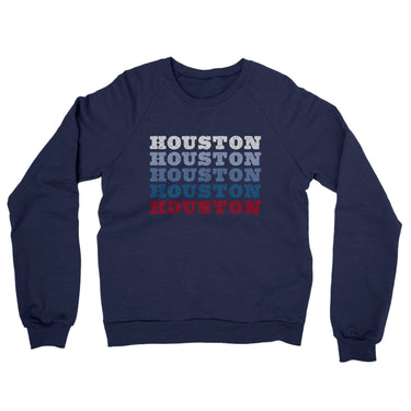 Houston Repeat Midweight French Terry Crewneck Sweatshirt-Allegiant Goods Co. Vintage Sports Apparel