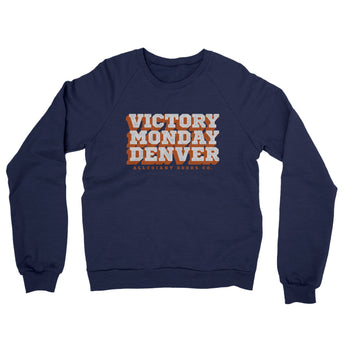 Victory Monday Denver Midweight French Terry Crewneck Sweatshirt-Allegiant Goods Co. Vintage Sports Apparel
