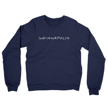 Indianapolis Friends Midweight French Terry Crewneck Sweatshirt-Allegiant Goods Co. Vintage Sports Apparel