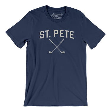 St. Pete Golf Men/Unisex T-Shirt-Navy-Allegiant Goods Co. Vintage Sports Apparel