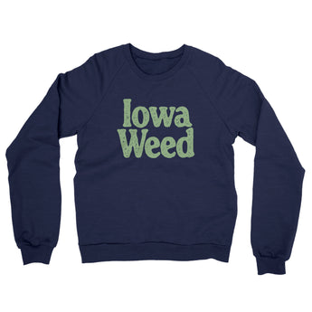 Iowa Weed Midweight French Terry Crewneck Sweatshirt-Allegiant Goods Co. Vintage Sports Apparel