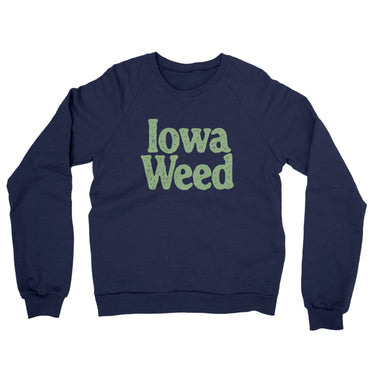 Iowa Weed Midweight French Terry Crewneck Sweatshirt-Allegiant Goods Co. Vintage Sports Apparel