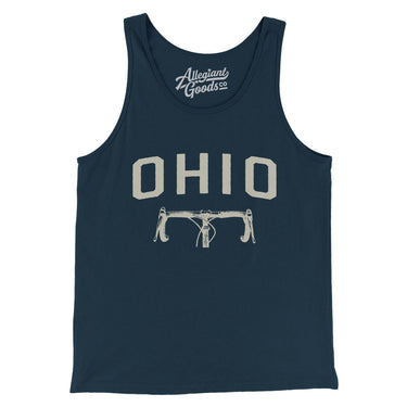 Ohio Cycling Men/Unisex Tank Top-Navy-Allegiant Goods Co. Vintage Sports Apparel